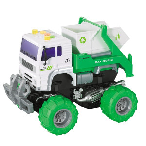 Машинка инерционная Wenyi WY523B Мусоровоз, со светом и звуком, 1:20