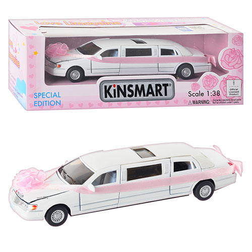 Машинка Kinsmart KT 7001 WW Лимузин, инерционная, металлическая, 17 см