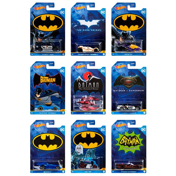 Машинка Hot Wheels Batman, 1:64, металл, 1шт.