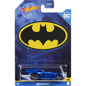 Машинка Hot Wheels Batman, 1:64, металл, 1шт.