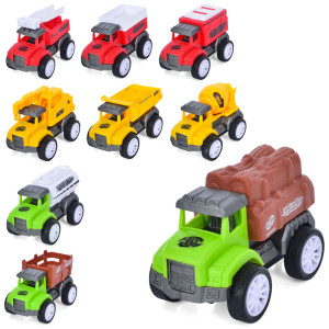 Машинка детская Строительная техника, инерционная, 7,5см