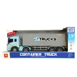 Машинка инерционная Wenyi WY575A Container Trailer Truck, со светом и звуком, 37х9х15см