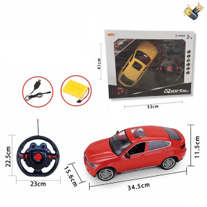 Машина Sports 43113/43112, на радиоуправлении, пульт-руль, 34,5см