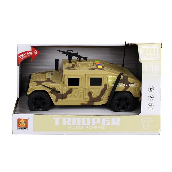 Машинка Wenyi WY610A Военная, 1:16