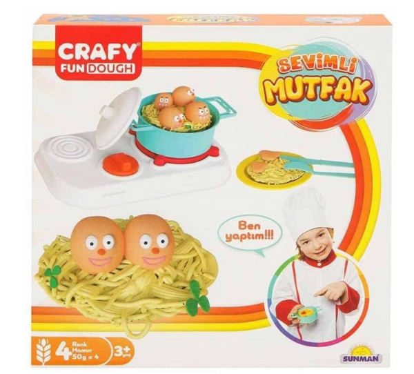 Масса для лепки Sanman Crafy Fun - Lovely Kitchen, с аксессуарами