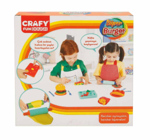 Масса для лепки Sanman Crafy Fun - Super Burger, с аксессуарами