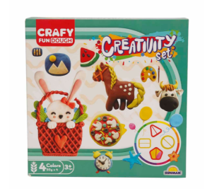 Масса для лепки Sanman Crafy Fun Dough - Creativity, с аксессуарами