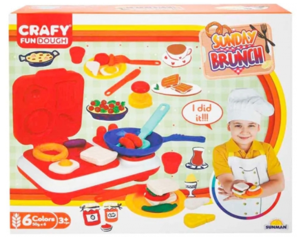 Масса для лепки Sanman Crafy Fun - Sunday Brunch Кухня