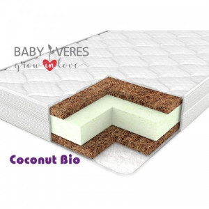 Матрац детский Верес Coconut Bio+, кокос/пена bio/нетканое волокно, 12 см