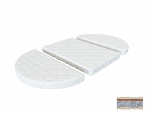 Матрац - трансформер к кроватке IngVart Smart Bed Oval, кокос-поролон, 120 х 72 см