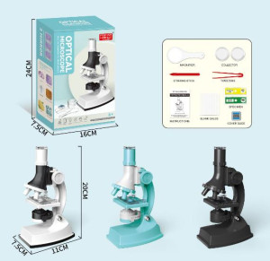 Детский микроскоп с аксессуарами, с увеличением до 1200 раз
