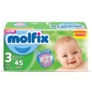 Подгузники Molfix Comfort Eсonom Midi №3 (4-9кг) 45шт.