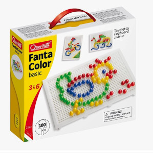 Мозайка Quercetti FantaColor Basic, 100 шт.