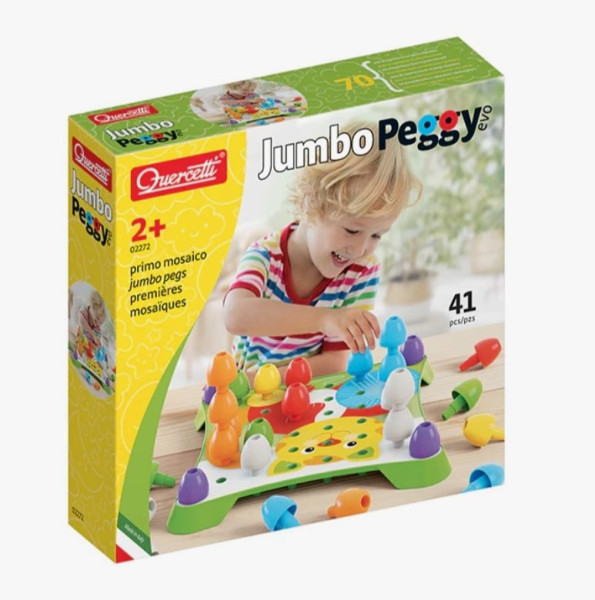 Мозайка Quercetti Jumbo Peggy Evo, 41 шт.