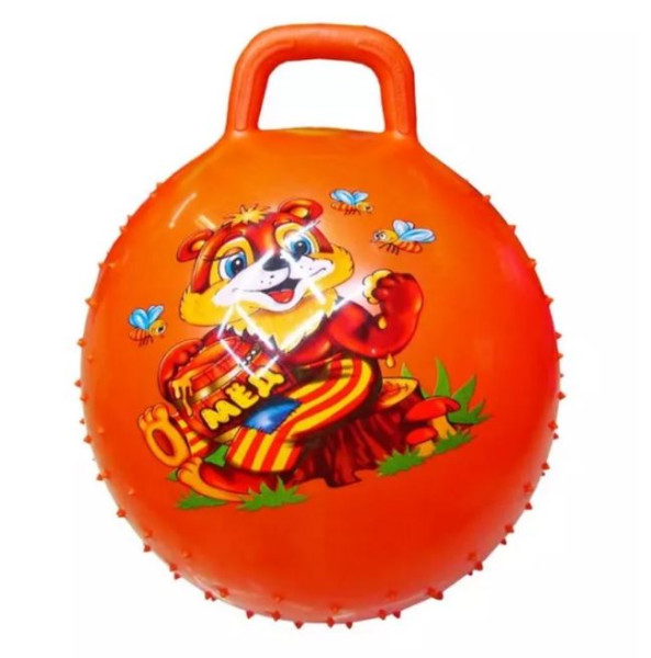 Мяч гимнастический детский Essa Toys, фитбол, с ручкой, D=55см