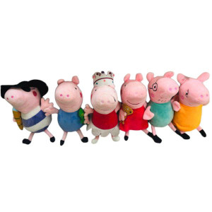 Мягкая игрушка Свинка Пеппа, на присоске, 23 см