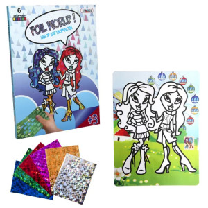 Картинка из фольги Strateg Foil World, в ассортименте, с 3 лет