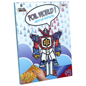 Картинка из фольги Strateg Foil World, в ассортименте, с 3 лет