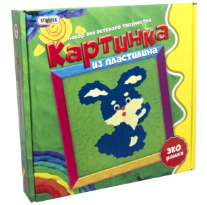 Картинка из пластилина Strateg аппликация, в ассортименте, с 5 лет