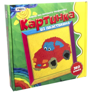 Картинка из пластилина Strateg аппликация, в ассортименте, с 5 лет