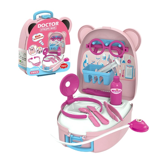 Набор доктора Essa Toys Doctor, рюкзак-чемоданчик, 19 деталей
