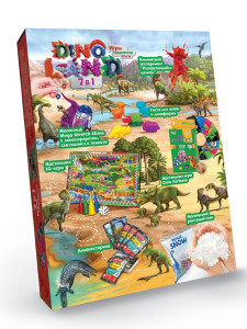 Набор игровой Danko Toys Dino Land 7в1, опыты, игры, творчество, 5+ лет