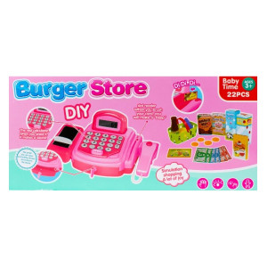 Игровой набор Essa Toys Кассовый аппарат, со светом и звуком, 22 детали