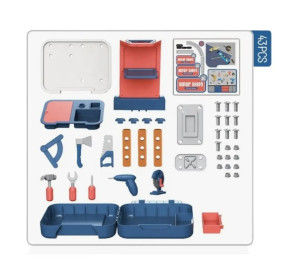 Набор инструментов Essa Toys, в чемодане, 3в1, 43 детали
