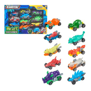 Набор машинок HTI Teamsterz Beast Machines Die-Cast, металлический, 10шт