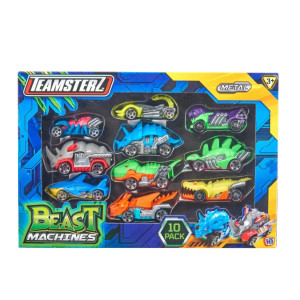 Набор машинок HTI Teamsterz Beast Machines Die-Cast, металлический, 10шт