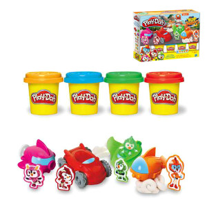 Набор для творчества Play Doh Пластилин с героями, 4шт