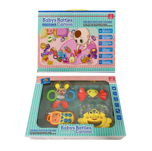 Набор погремушек Babies Rattles Cartoon 44601, 4 шт