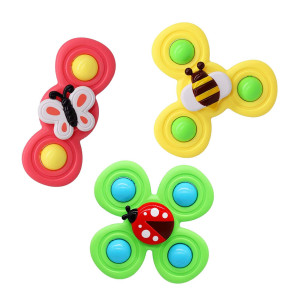Набор погремушек Насекомые, на присоске, спиннер, 3шт