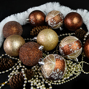 Набор елочных игрушек 88318-6 Шарики, диаметр 6см, 30шт.
