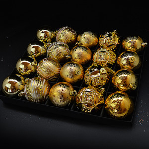 Набор елочных игрушек 9053 Шарики, диаметр 6см, 20шт.