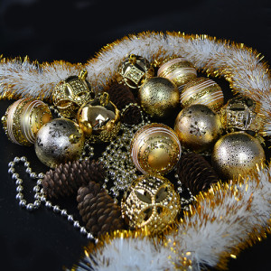 Набор елочных игрушек 9053 Шарики, диаметр 6см, 20шт.