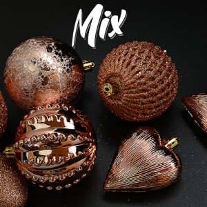 Набор елочных игрушек 9055 Шарики, диаметр 8см, 6шт.