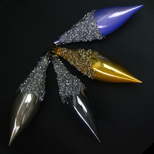 Набор елочных игрушек 9332 Сосульки, 14,5х3,9см, 4шт.