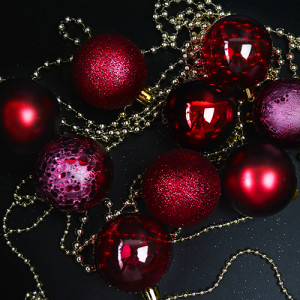 Набор елочных игрушек 9344 Шарики, диаметр 6см, 12шт.