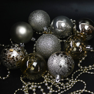 Набор елочных игрушек 9344 Шарики, диаметр 6см, 12шт.