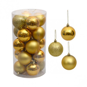 Набор елочных игрушек LC8847/8837 Шарики, диаметр 3см, 24шт.