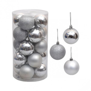 Набор елочных игрушек LC8110-8314-8348 Шарики, размеры в ассортименте, 20шт.