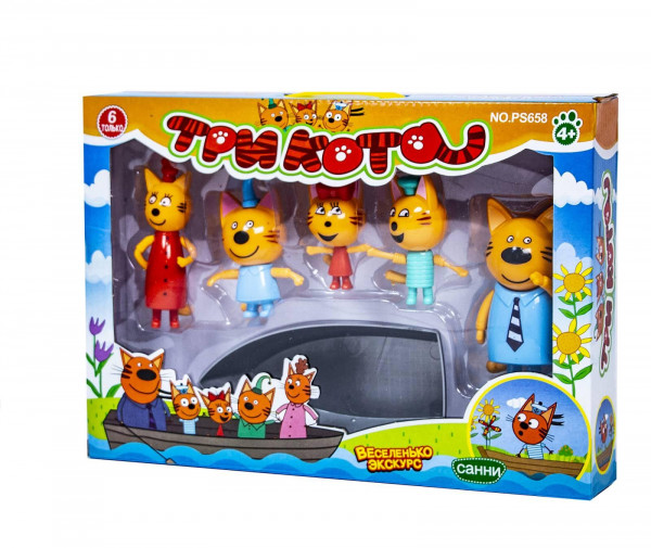 Набор игровой с фигурками из м/с "Три кота" PS658