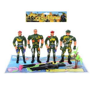 Набор с оружием 5837 Солдаты и пистолет с присосками