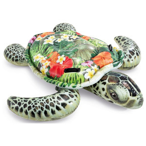 Плотик надувной Intex 57555 Морская черепаха, с ручками, до 80кг, 191х170см, с 3лет
