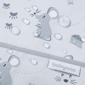 Нагрудник BabyOno , полиэстр, на липучке, с карманом