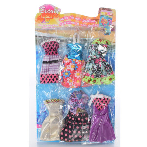 Наряд для кукол Beauty Fashion Girl 2020 - 2021, 6шт.
