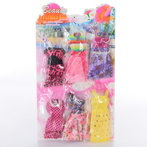 Наряд для кукол Beauty Fashion Girl 2020 - 2021, 6шт.