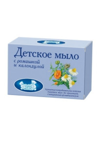 Мыло детское Наша Мама, с ромашкой и календулой, 100 гр