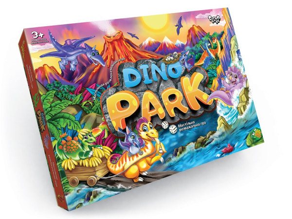 Игра настольная Danko Toys Dino Park, с 3-х лет